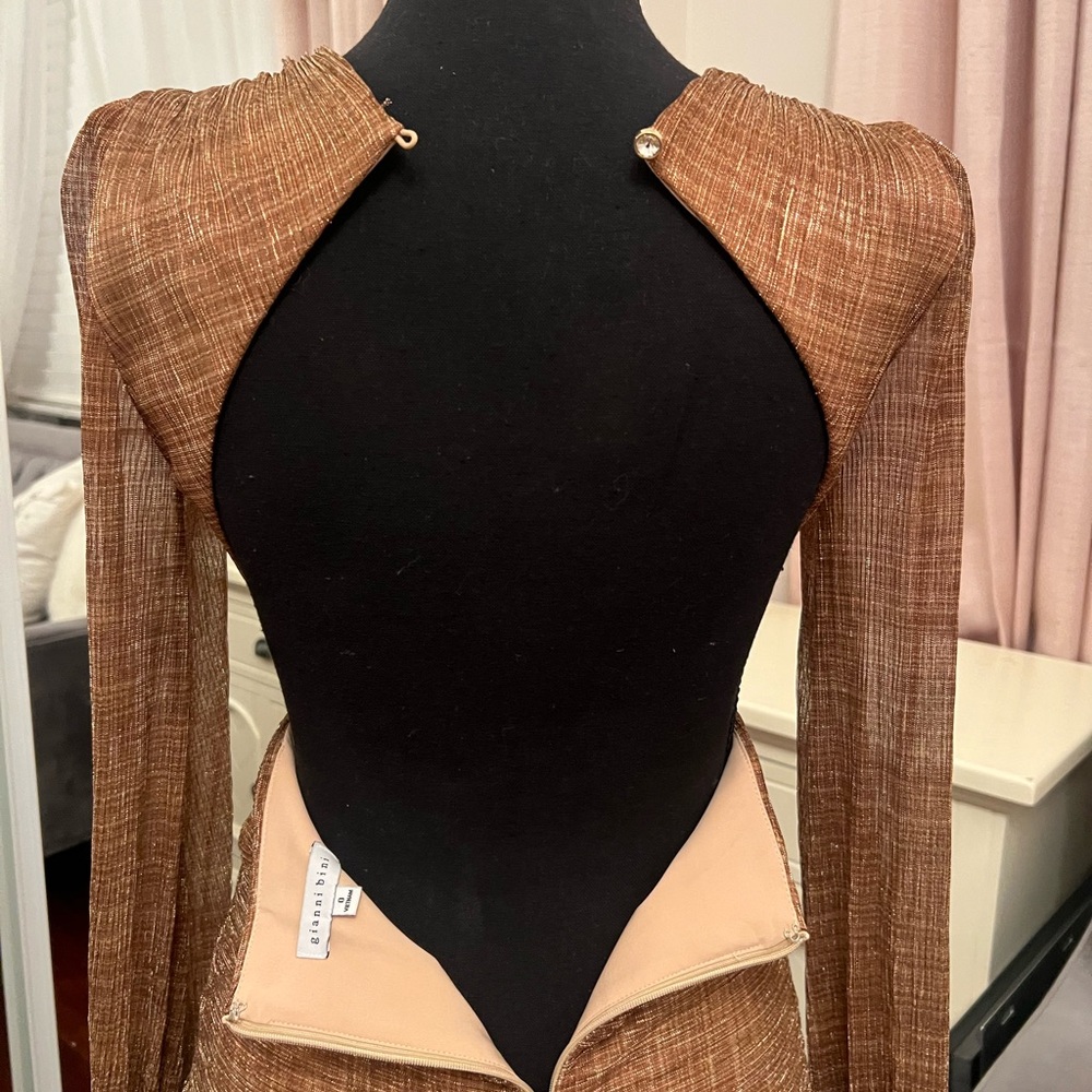 Gianni Bini Bronze Maxi Dress - Picture 4 of 5